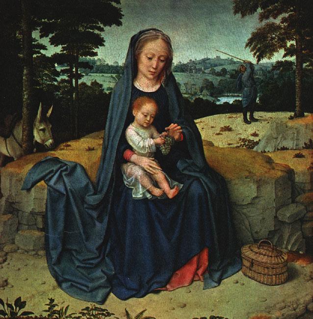 DAVID, Gerard The Rest on the Flight into Egypt sfgs oil painting picture